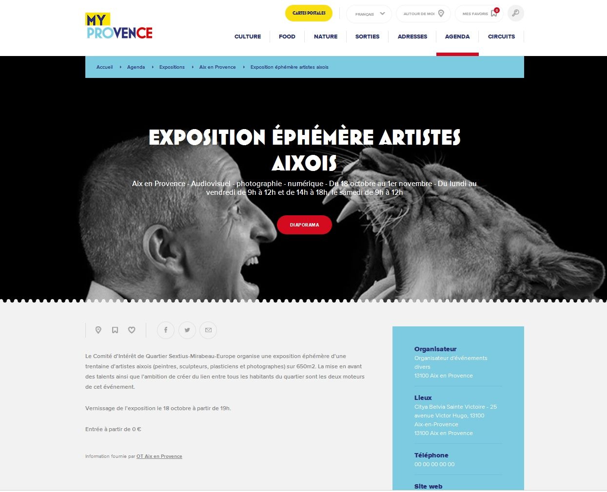 Article la Provence de l'Exposition Bélambrée de Guiolo photographe à Aix en Provence