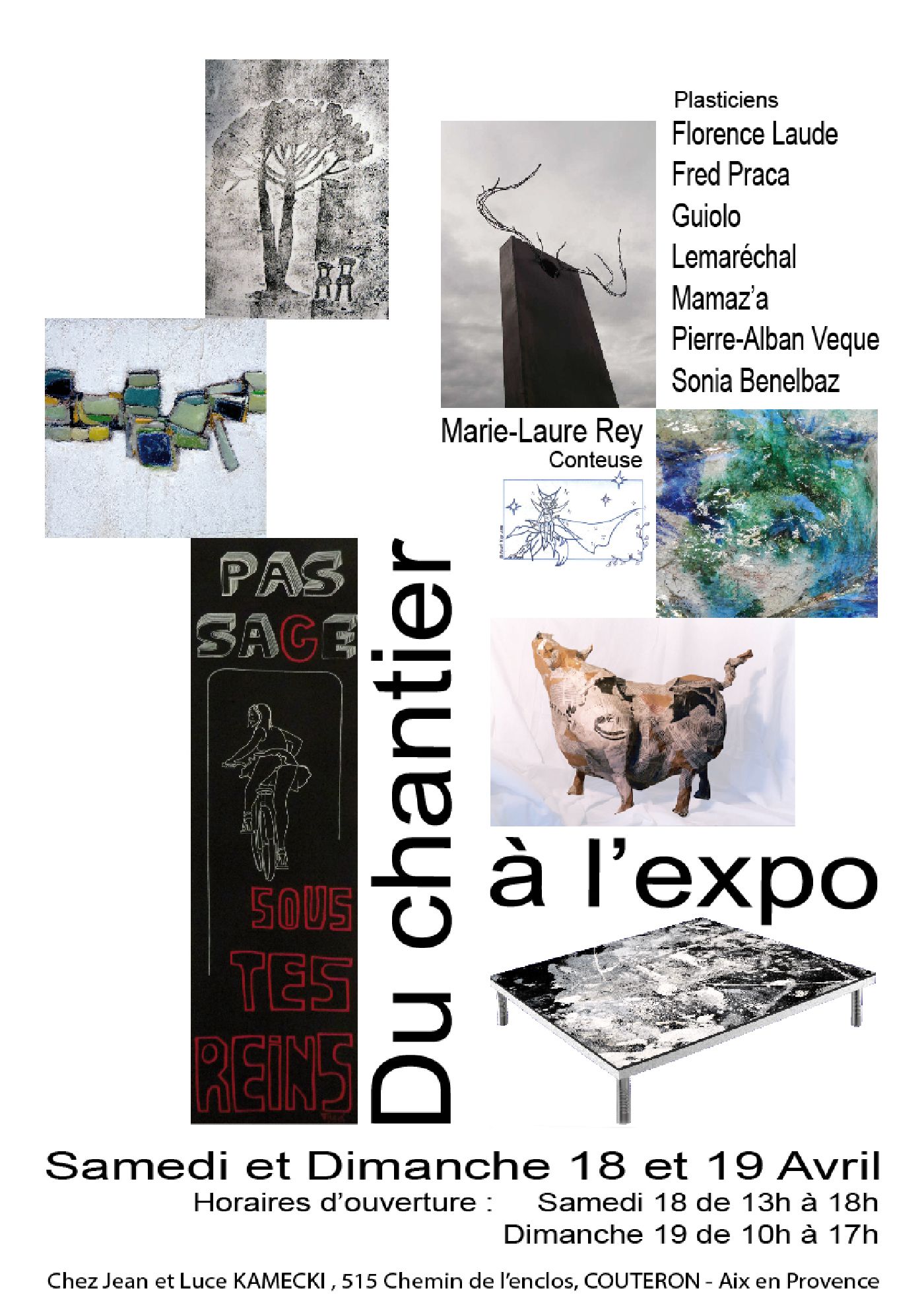 Exposition du chantier à l'expo de Guiolo photographe à Aix en Provence